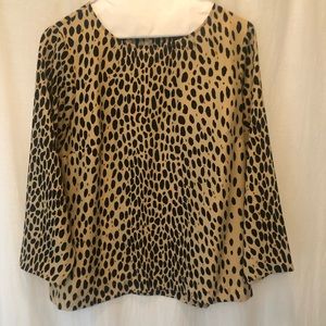 JCrew leopard blouse